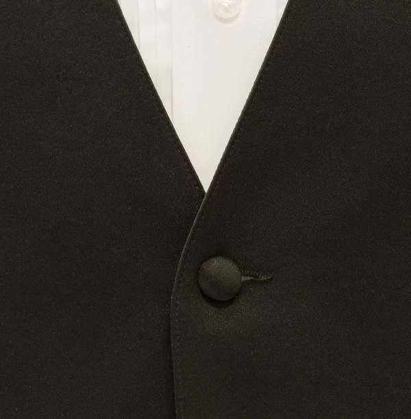 Black Satin Vest : Classic Tuxedos & Suits